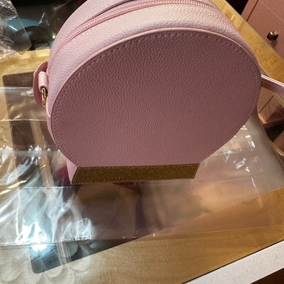 Pink glittery mini bag Pink Snowglobe Crossbody Purse - New! Adorable. - Picture 5 of 5